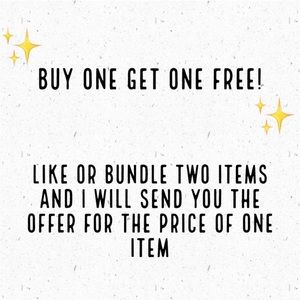 ✨ Entire closet is Buy One Get One Free! ✨